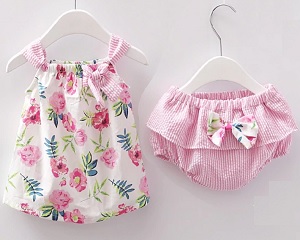 Baby Top With Diaper Cover (Sizes 3M-24M)