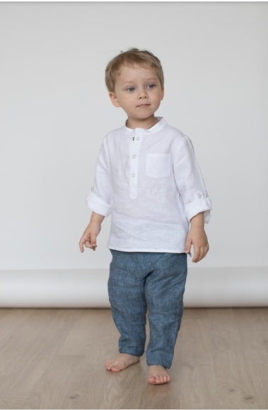 Linen Shirt For Boys - Free Sewing Pattern (Sizes 2-7 Years)