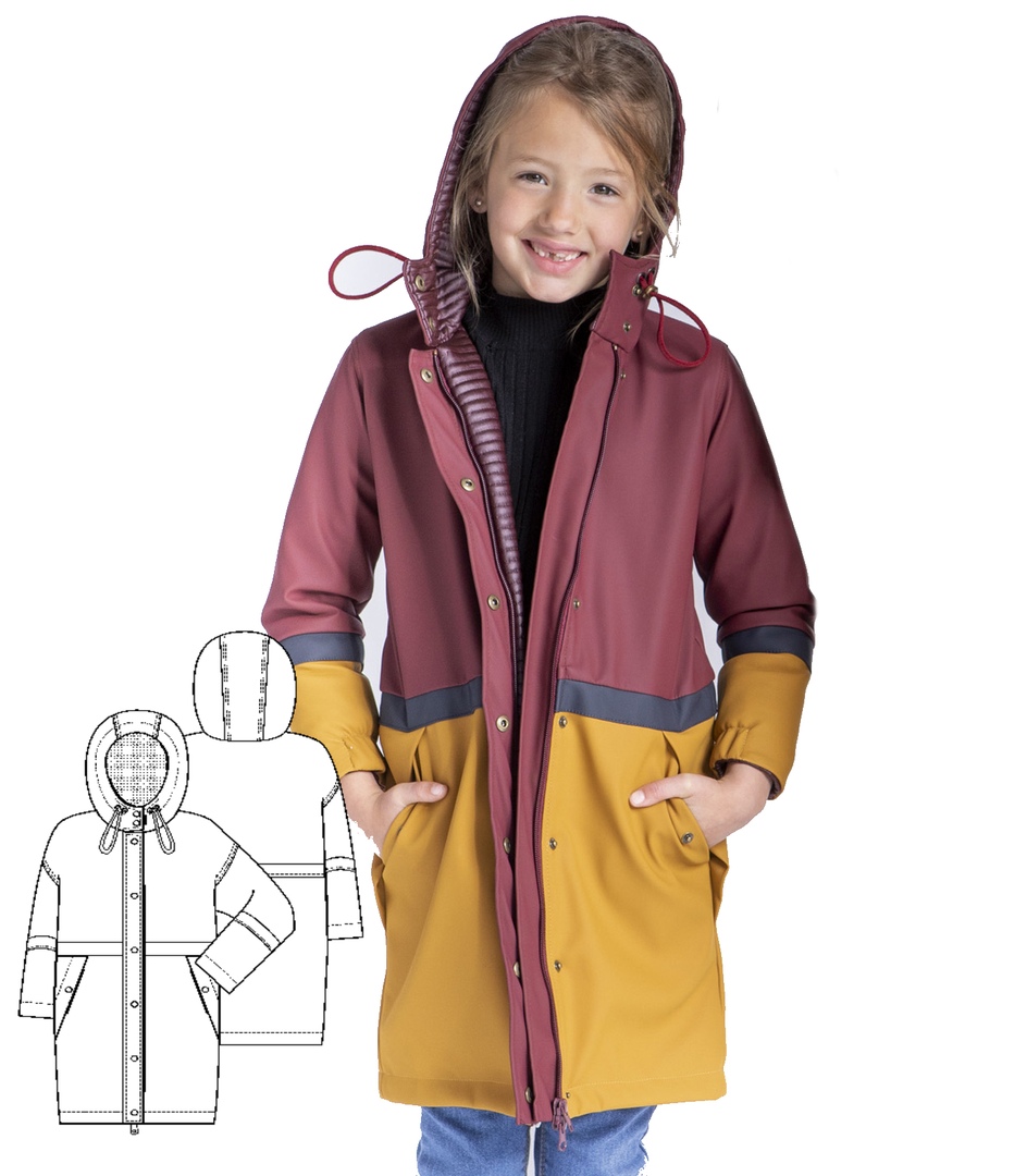 Free Parka Jacket Pattern For Girl (Size 5-9 Years)