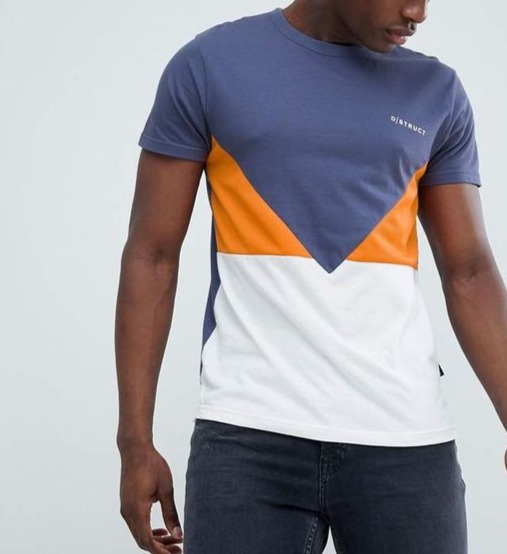 Forudsætning Fare ondsindet Color Block T-Shirt Free Sewing Pattern For Men (Sizes 42-44 Eur) - Do It  Yourself For Free