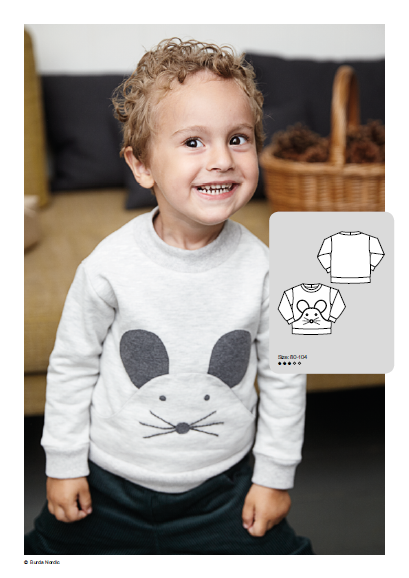 Baby Sweatshirt - Free Sewing Pattern (Sizes 1-4 Years)