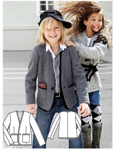 Free Sewing Pattern For Boys Jacket (Size 6-10 Years)