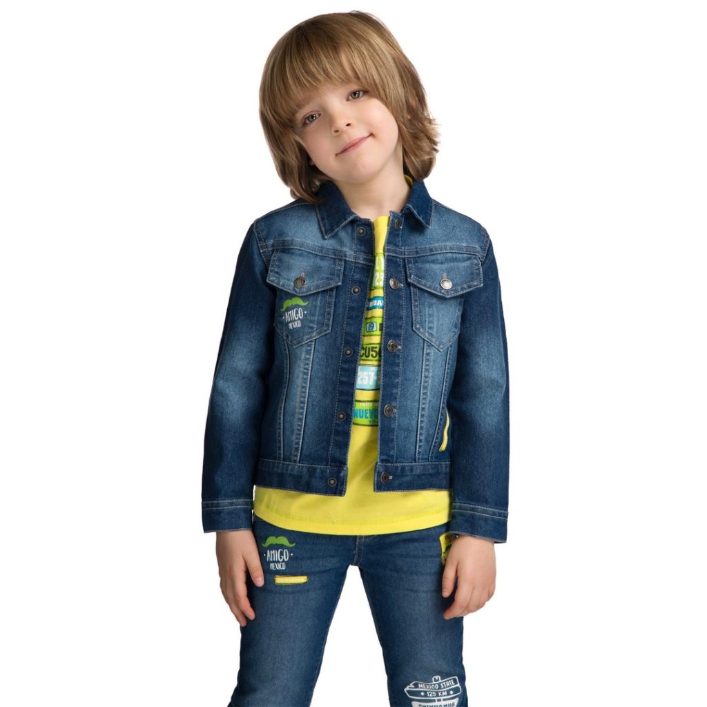 Denim Jacket Free Sewing Pattern For Kids (Sizes 92-128)