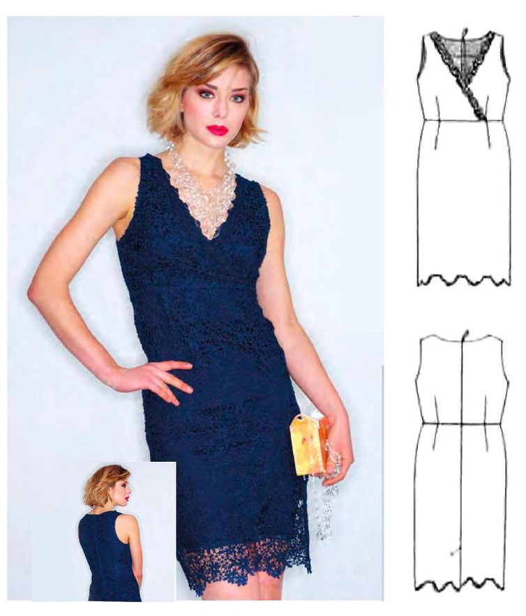 Dress Pattern For Women (Size 38-44 Eur)