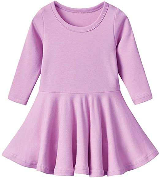 Long Sleeves Girls Dress (Sizes 2-12 Years)