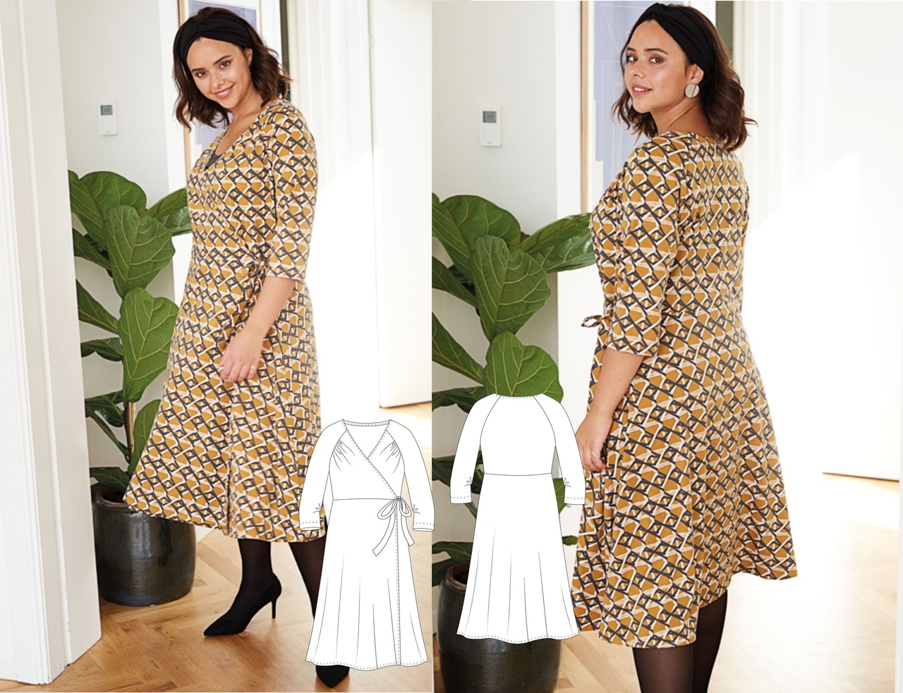 Dress Pattern For Women (Sizes 46-56 Eur)