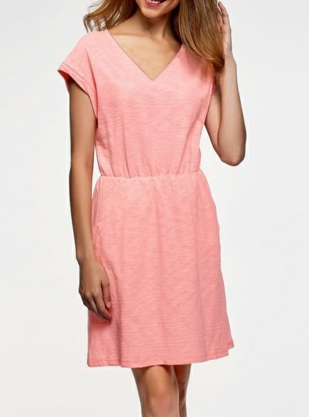 Dress With Side Pockets (40-54 Russian)