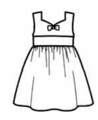 Sleeveless Frock Sewing Pattern For Girls (Sizes 5-8 Years)