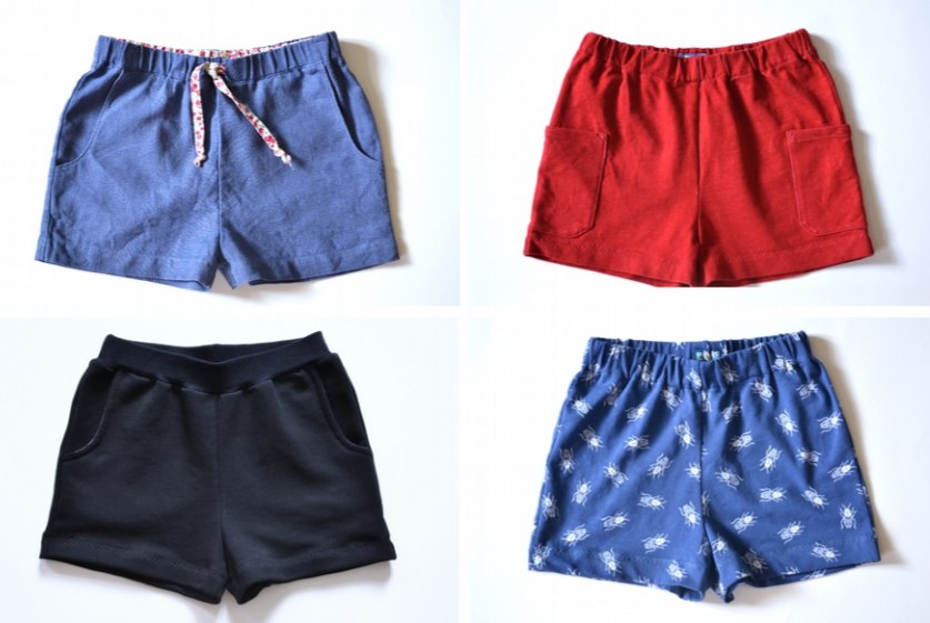 Children's Shorts Sewing Pattern (Sizes 12M-11T)