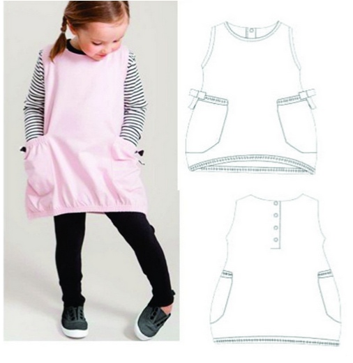 Tunic Sewing Patterns For Girls (Sizes 12M-13 Years)