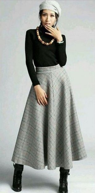 Go Vintage 4091 - Long Maxi Skirt (Sizes P-EGG)