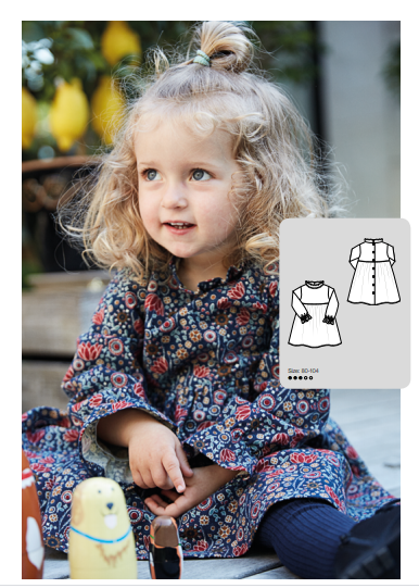 Dress Sewing Pattern For Girls (Sizes 12M-4T)