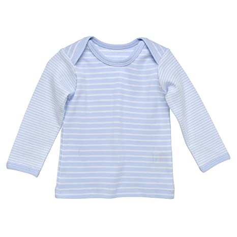 Long Sleeve Lap Shoulder T-shirt For Babies (Sizes 1M-6M)