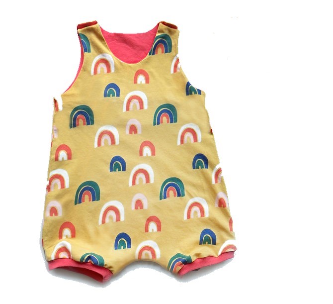 Summery Romper Sewing Pattern For Babies (Sizes 1M-6M)