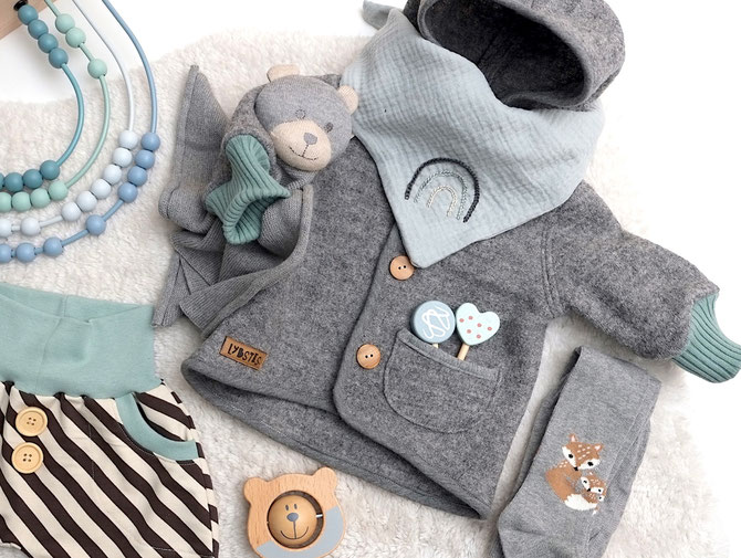 Woolen Jacket Sewing Pattern For Babies (Sizes 3M-6M)