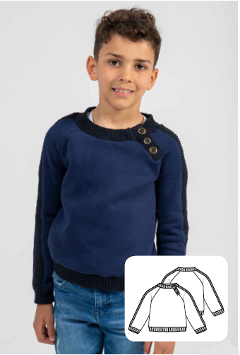 Jumper Sewing Pattern For Boys (Sizes 104-134 Eur)