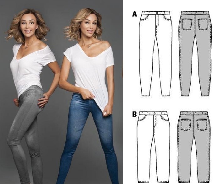 Jeggings Sewing Pattern For Women (Sizes 32-48 Eur)