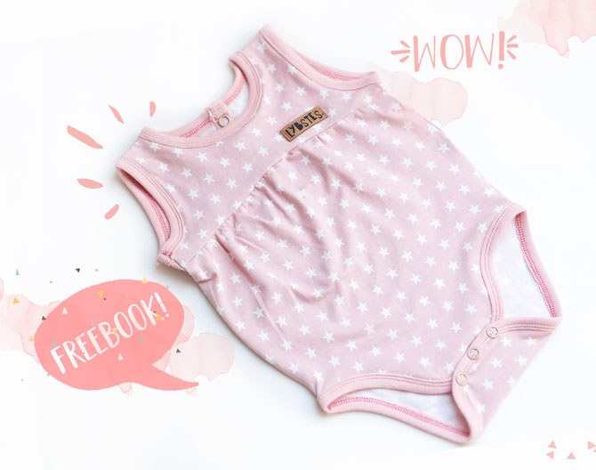 Bodysuit Sewing Pattern For Babies (Sizes 3M-6M)