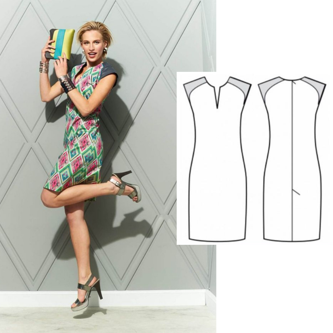 Shift Dress Sewing Pattern For Women (Sizes 36-46 Eur)