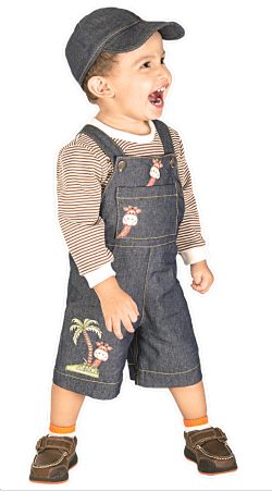 Dungaree Sewing Pattern For Babies (Sizes 2-10)