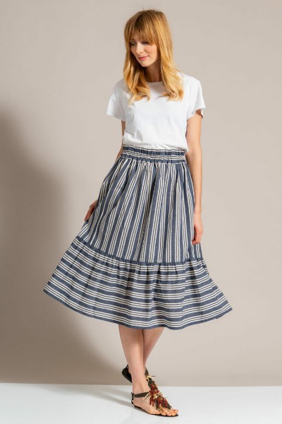 Linen Skirt With Frill Sewing Pattern For Women (34-46 Eur)