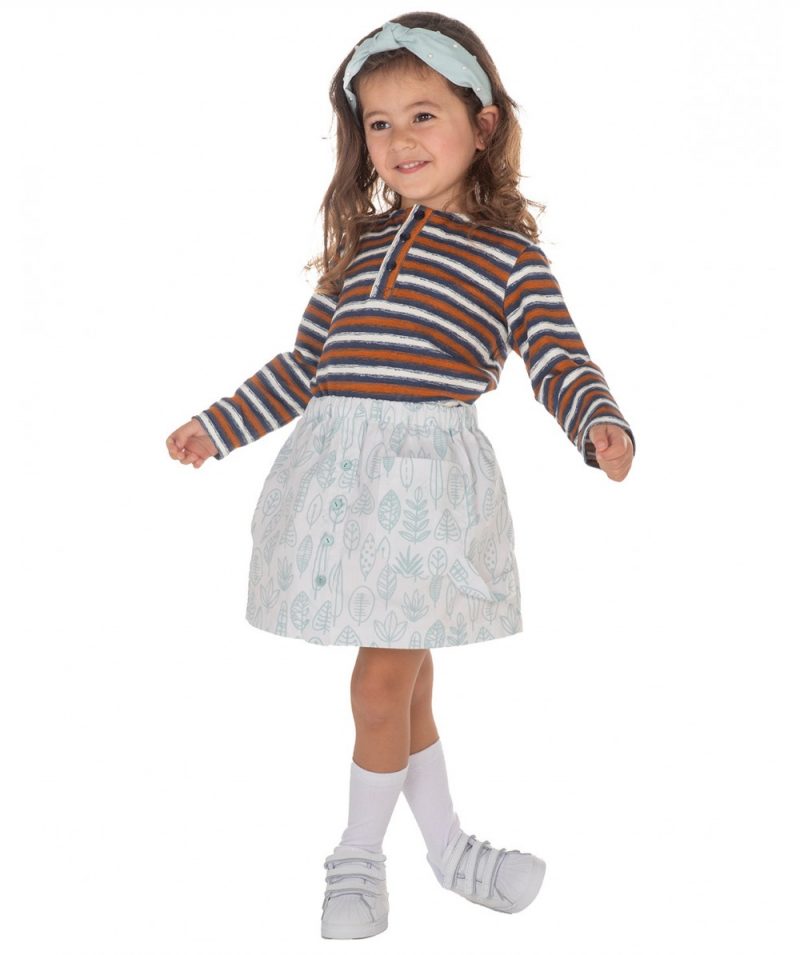 Knit Skirt Sewing Patter For Girls (Sizes 98-134) - Do It Yourself For Free