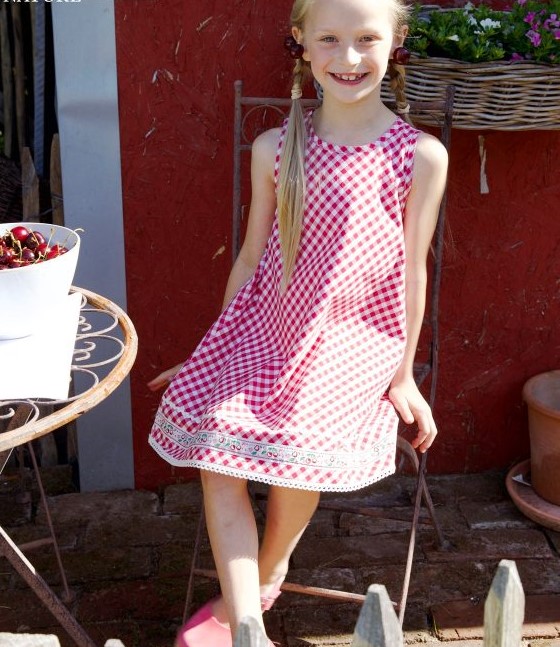 A-Line Summer Dress Sewing Pattern For Girls (Sizes 86-128)