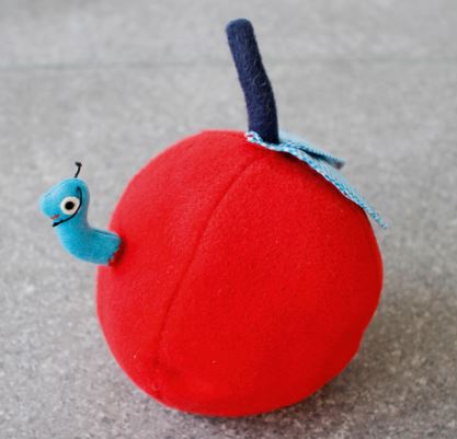 Baby Ball Worms In Apple Sewing Pattern