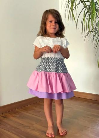 Ruffle Skirt For Girls Sewing Tutorial