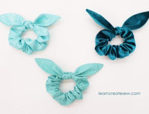 Scrunchies Sewing Pattern With Removable Ties