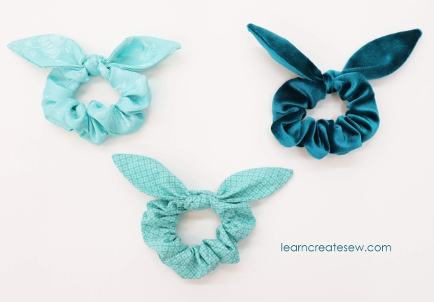 Scrunchies Sewing Pattern With Removable Ties