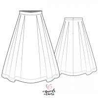 Alice Skirt Sewing Pattern For Women - Do It Yourself For Free