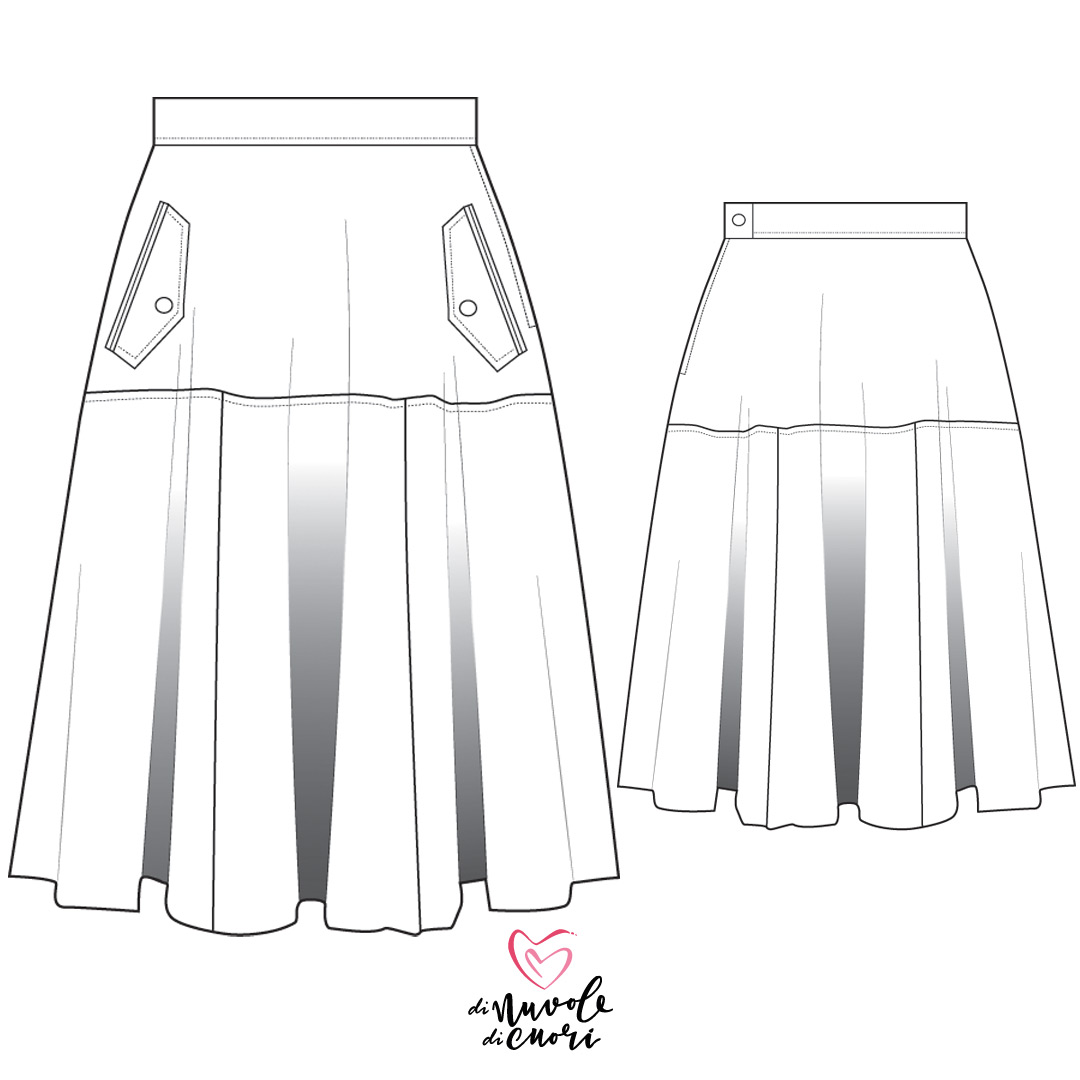 Biarritz Skirt Sewing Pattern For Women