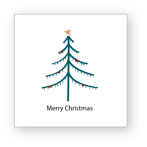 free christmas tree card