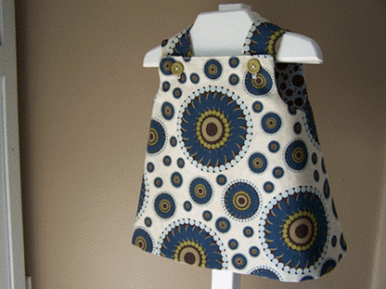 Vintage Pinafore Sewing Pattern For Babies