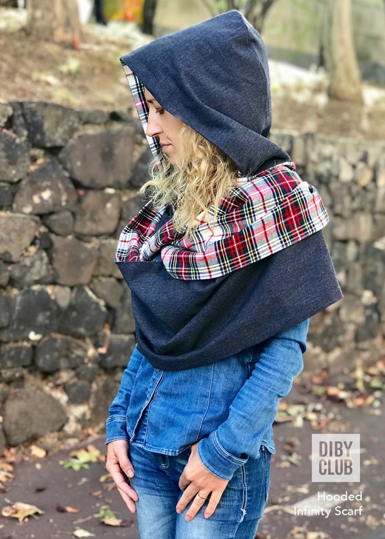 The Hooded Infinity Scarf Sewing Pattern