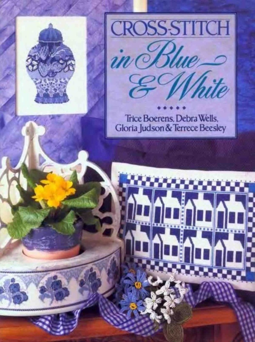 Cross Stitch In Blue And White