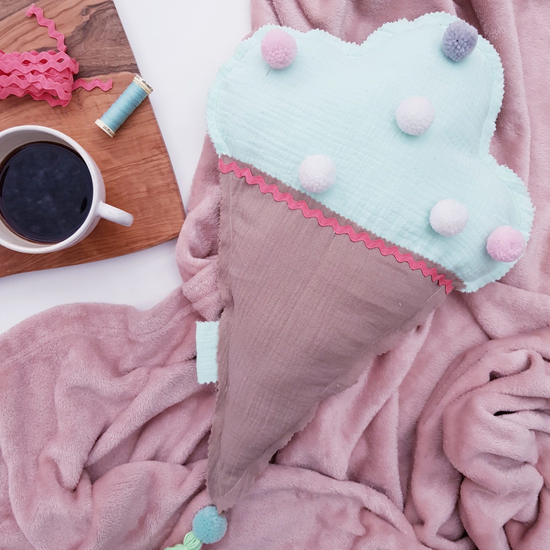 Ice Cream Pillow Sewing Pattern