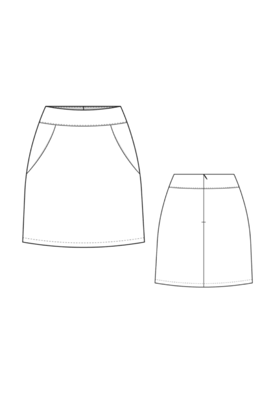 Short Skirt Sewing Pattern For Women