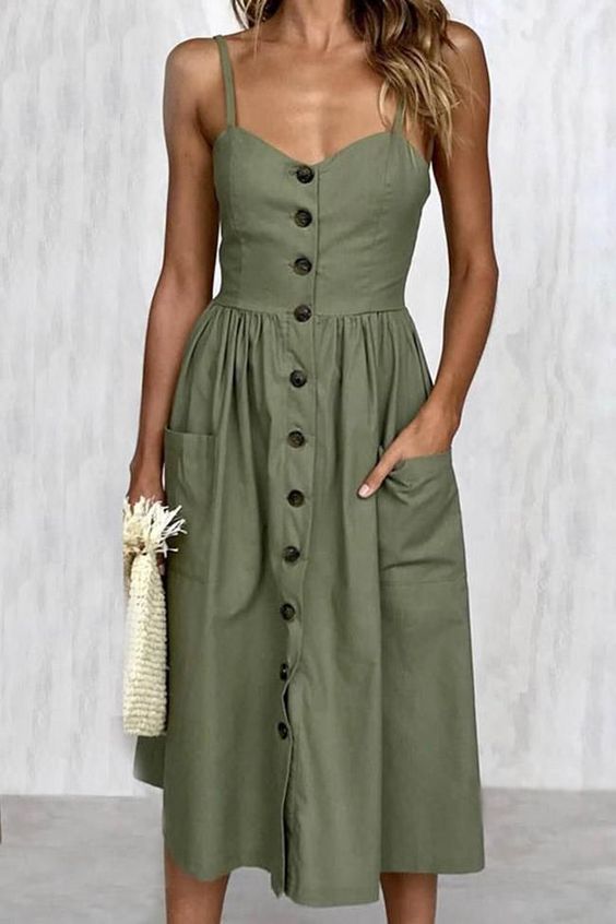 Sundress With Front Closure Sewing Pattern