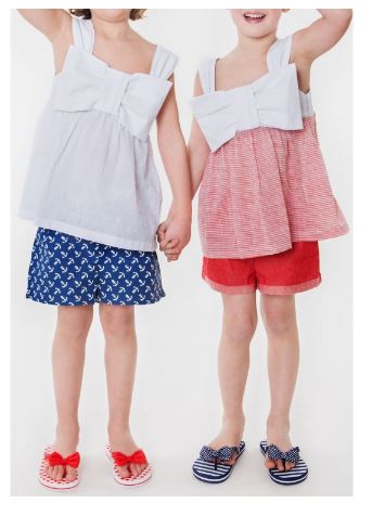 Bow Top For Girls - Free Sewing Pattern