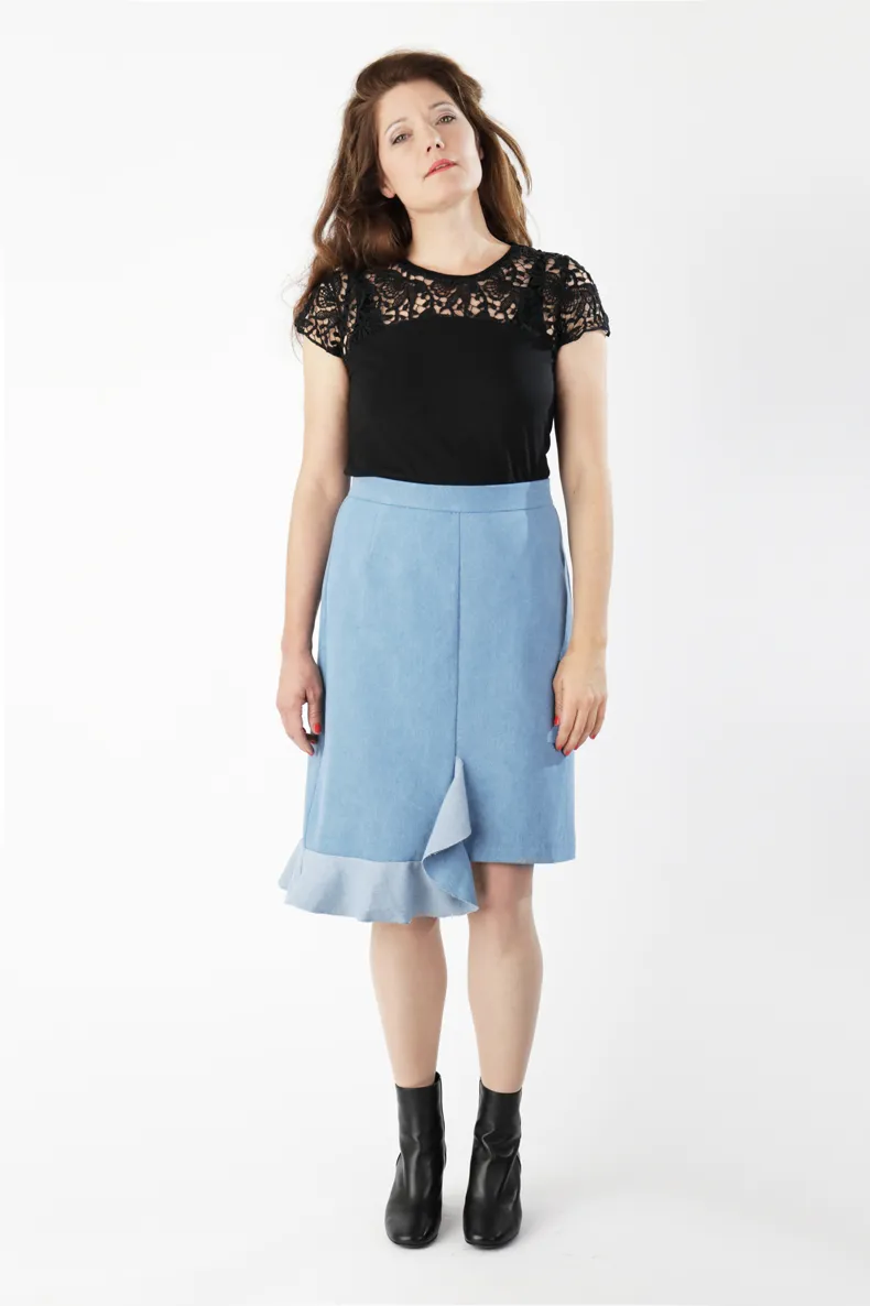 “Margo”Skirt With Ruffles - Free Zero Waste Pattern