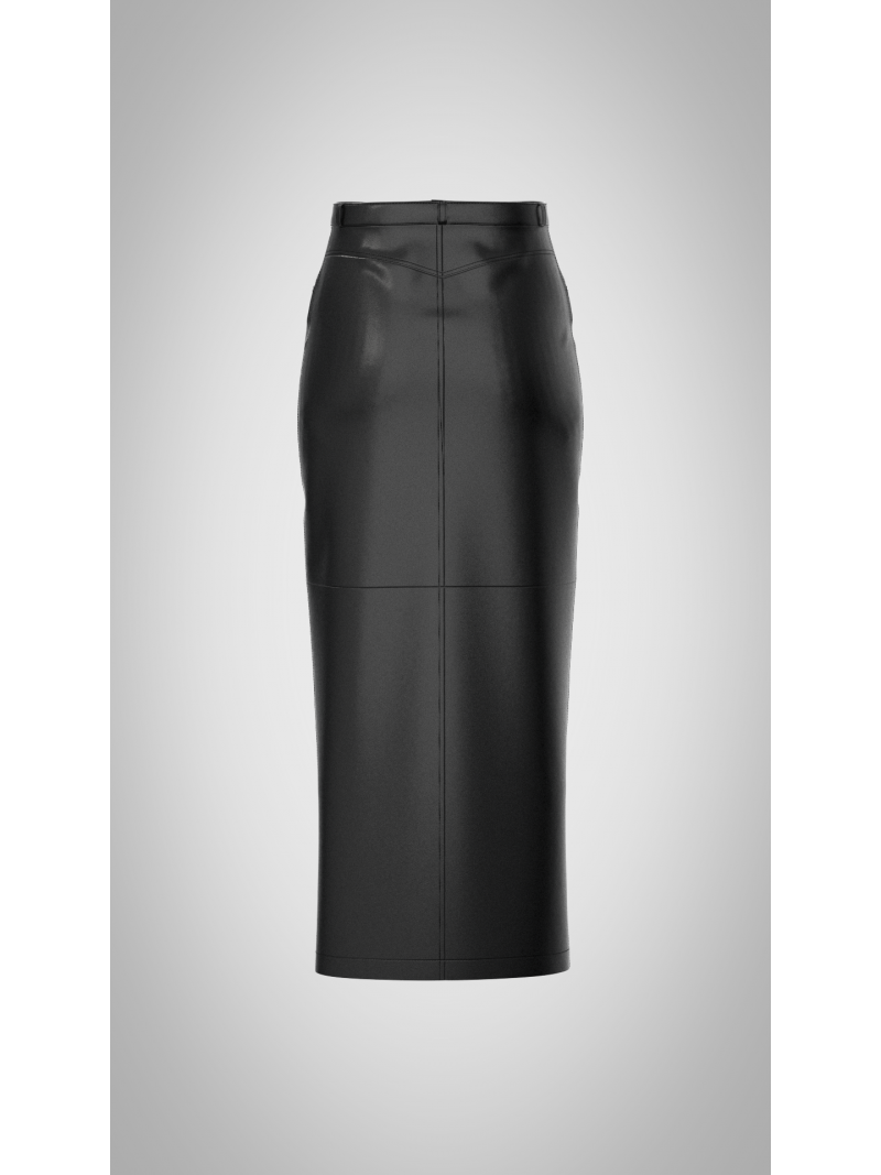 Eco-Leather Pencil Skirt "FURLA" - Free Sewing Pattern