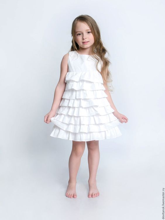 Ruffles Dress Sewing Pattern For Girls