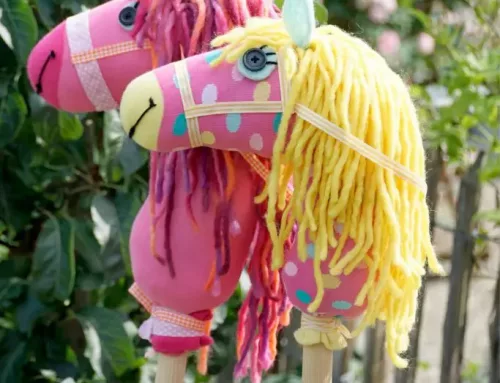 Hobby Horses Out Of Colorful Socks