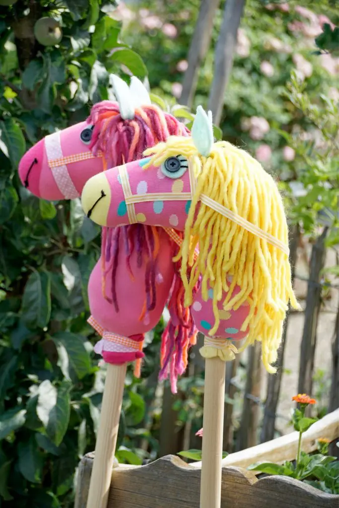 Hobby Horses Out Of Colorful Socks
