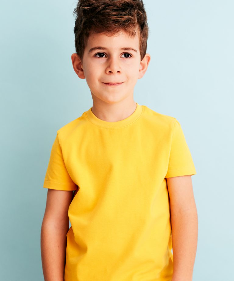 Block Stripe Shirt With Collar & Short Sleeves