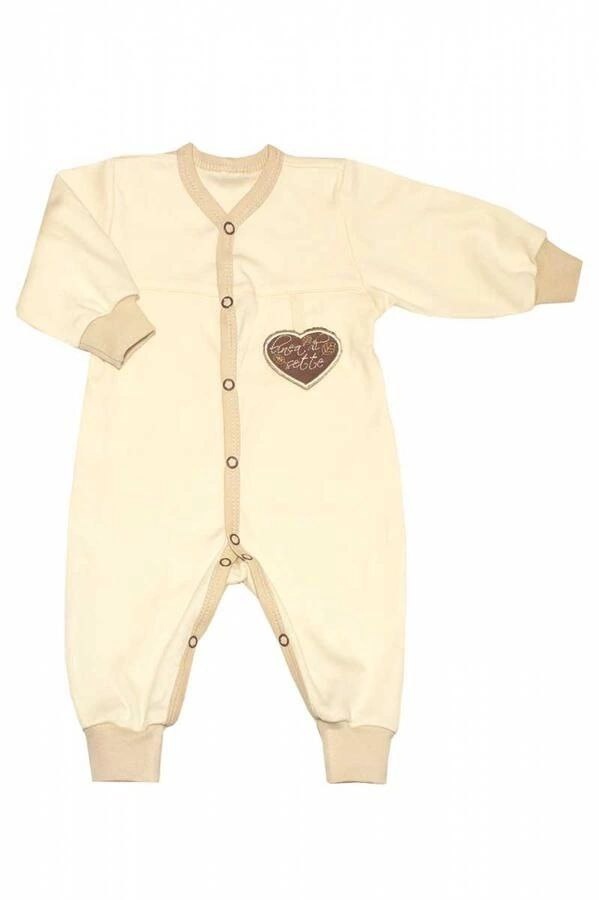 Snuggle Up In Style: Front-Open Bliss With Baby Romper Featuring Ribbed Cuffs!
