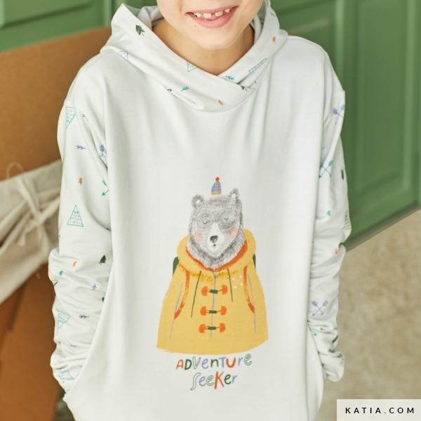 Cuddle Creations: DIY Long-Sleeved Sweatshirts For Kids (1-12 Years)