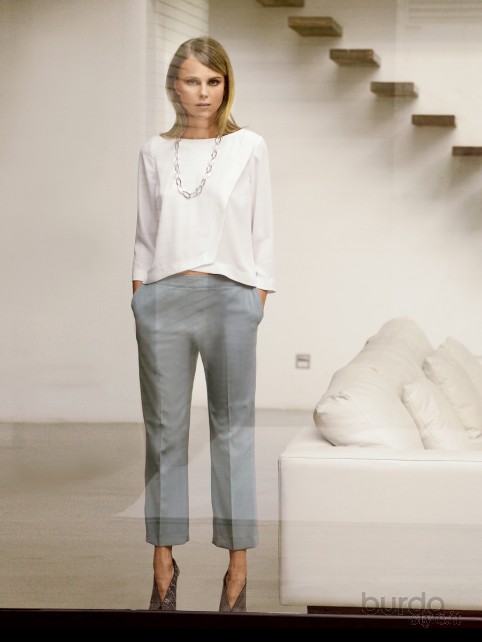 Elevate Your Wardrobe: Embrace The Chic Overlapping Shirt And Trouser Ensemble!